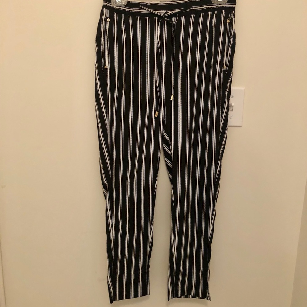 CLOSET CLEAROUT H&M Striped black and white pants